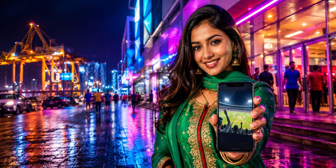 চট্টগ্রামে নিয়ন আলোয় ক্রিকেট বেটিং উপভোগ করছেন একজন বাংলাদেশি ব্যবহারকারী